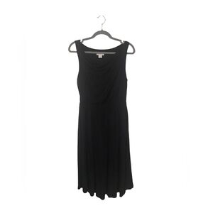 Maeve Classic Black Midi Dress